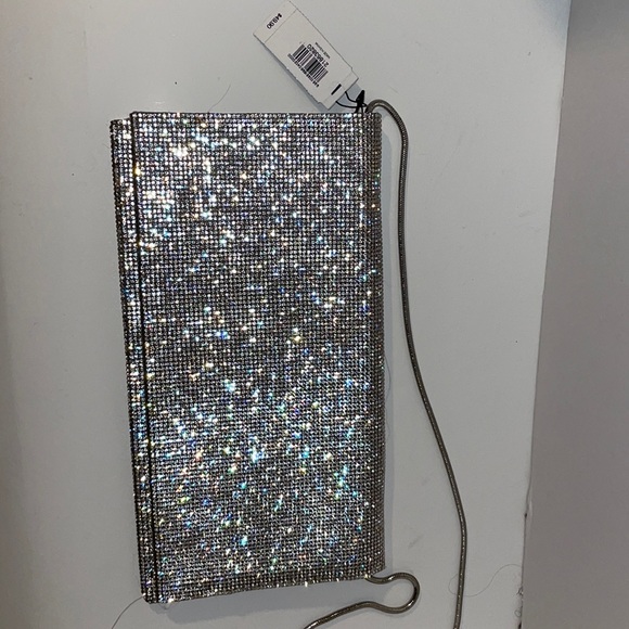 Shinny cocktail sequin clutch purse express NWT - Picture 4 of 11